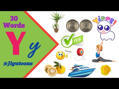 30 Words Starting with Letter Y ||  Letter Y words || Words that starts with Y