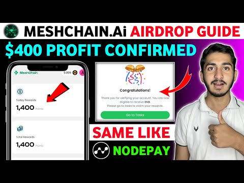 Mesh chain airdrop Complete guide | Same like nodepay Airdrop | New testnet mining Airdrop