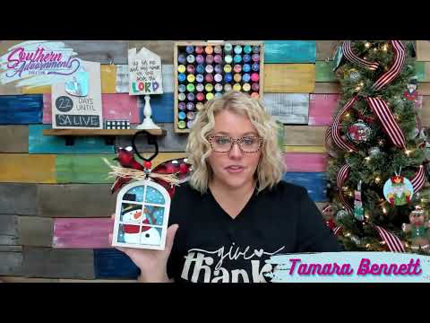 Painting the Layered Snowman Window Ornament LIVE 🎨⛄️