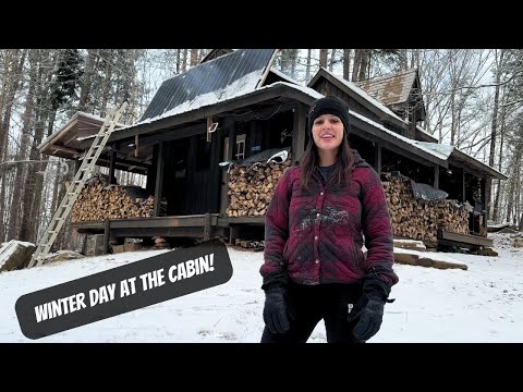 Winter Day At The Cabin | Making Bone Broth