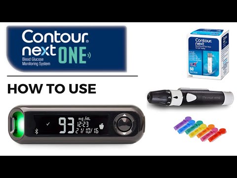 Check blood sugar with Contour Next One / Contour Plus One meter