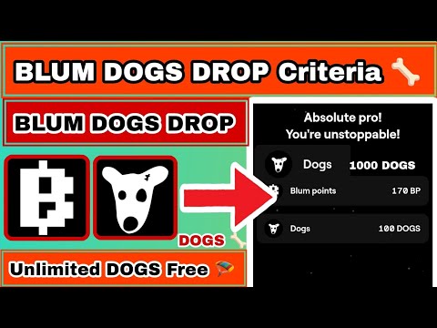 BLUM DOGS DROP | Blum DOGS Airdrop | Play to Earn DOGS | Blum Dogs Drop Event | Get Unlimited DOGS |