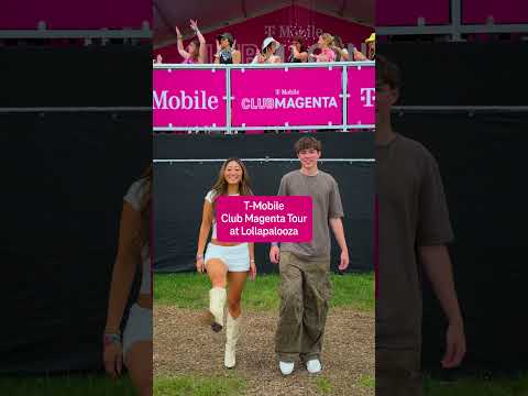 experience Lollapalooza like a true VIP 🤩 | T-Mobile #shorts