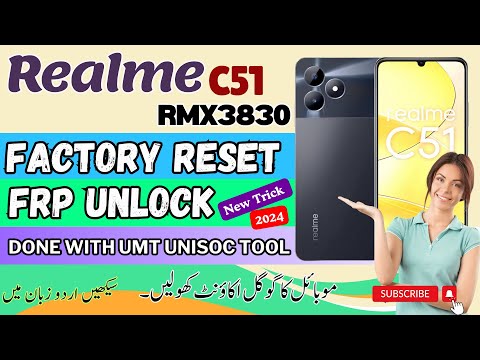 Realme C51 [RMX3830] Factory Reset and FRP Unlock Using UMT UNISOC Tool