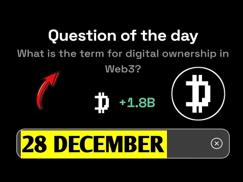 What is the term for digital ownership in Web3? | Dropee Question Of The Day | 28 December