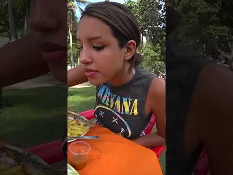 Fresh fried fish on the beach in Venezuela 🇻🇪 🐟