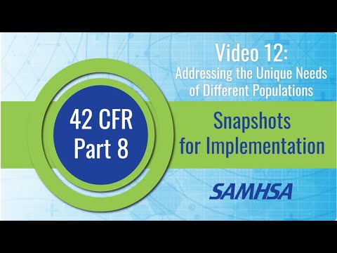 Video 12: Addressing Unique Needs of Different Populations