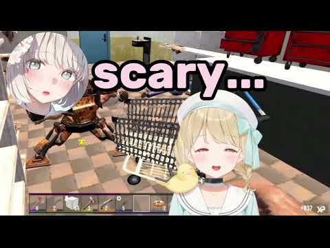 Kogara Toto Has Fun With Robotic Sledge in 7D2D and Scares Her Teammates ( VSPO | Eng Sub )