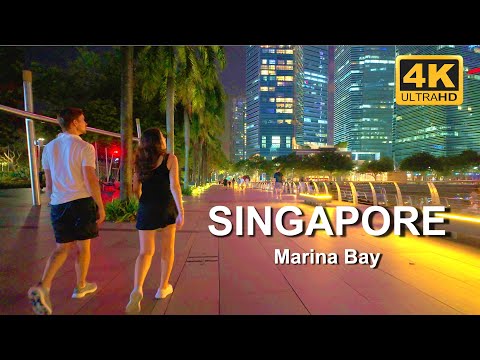 Marina Bay Singapore September 2024 | 4K HDR Night Walking Tour