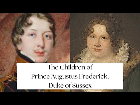 The Children of Prince Augustus Frederick, Duke of Sussex