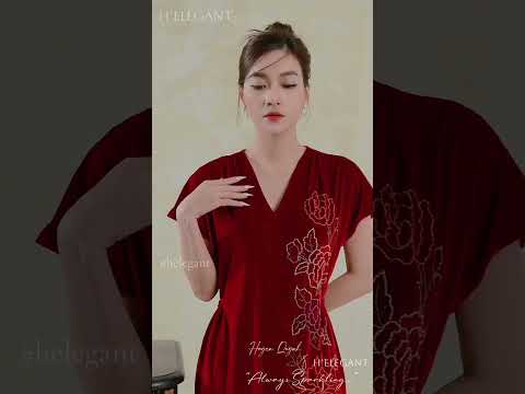 𝐇’𝐄𝐋𝐄𝐆𝐀𝐍𝐓 | 𝚅𝙴𝙻𝚅𝙴𝚃 𝚂𝙸𝙶𝙽𝙰𝚃𝚄𝚁𝙴 #velvet #aodai #áodàithêu #handembroidery #nhung