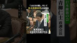 「103万円の壁」、そして社会保障改革の実現を　#日本維新の会 #あおやぎ仁士 #青柳仁士 #政治 #手取り #お金 #衆議院 #手取り上昇