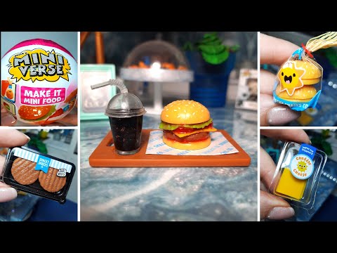 A miniature burger from Miniverse Mini Food. #minifood