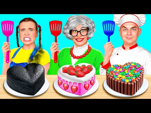 Me vs Grandma Cooking Challenge | Kitchen Hacks and Tricks by BaRaDa Challenge