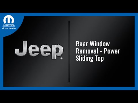 Rear Window Removal - Power Sliding Top | How To | 2025 Jeep Wrangler