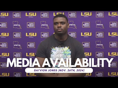 Sai'vion Jones Media Availability (Nov. 26, 2024)