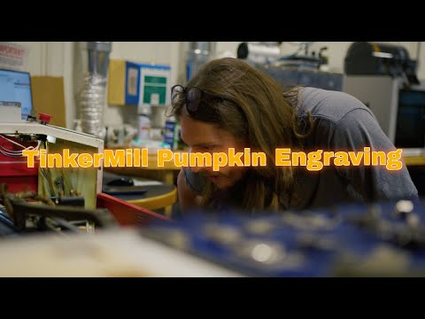 TinkerMill Pumpkin Engraving!