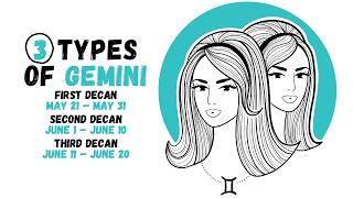 Different Types of Gemini Personality || Understanding Gemini Decans #gemini