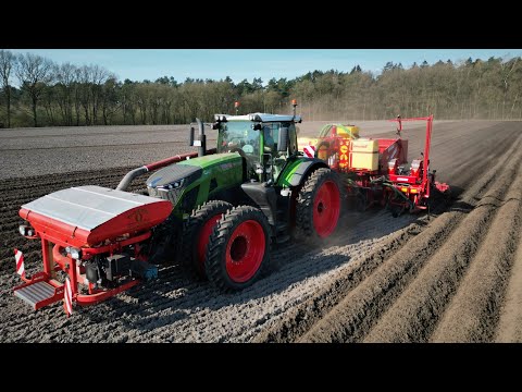 Kartoffeln pflanzen/ legen - Fendt 933 und Grimme GL 860 vom LU Peterberns im Emsland