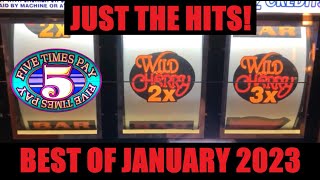 JACKPOT! HANDPAY! BIG WINS! JUST THE HITS! BEST OF JANUARY 2023! BIG SLOT WINS! BONUSES! FREE GAMES!