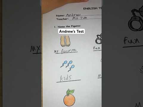 Grading Andrew’s test… #asmr #school #teacher #test #quiz #emojichallenge