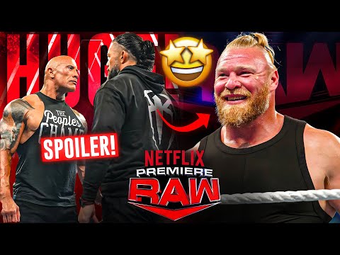 BIGGEST SURPRISES For Raw Netflix LEAKED* | Rock-Roman FACEOFF! Brock RETURN? John Cena | WWE News