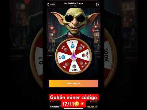 🔥GOBLIN MINER CÓDIGO 17/11🔥 https://t.me/GoblinMine_bot/start?startapp=1583526584 #goblin #bitcoin