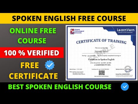 Spoken English Best Free Course, Free Certificate | Spoken English Free Certificate | Spoken English