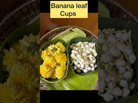 Eco friendly Banana Leaf Cups #traditional  #handmade  #biodegradable  #organic #viralshortsvideo