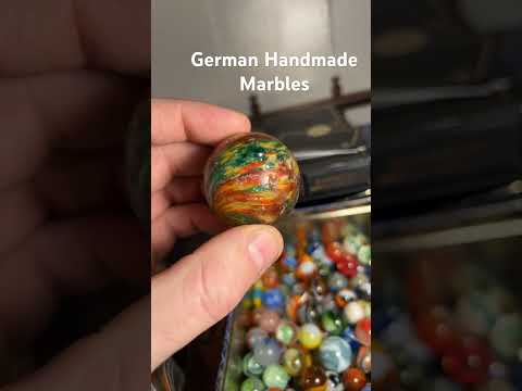 A nice lot of antique German Marbles  #Oxblood #GermanMarble #HandmadeMarble #Marbles #Swirls #Glass