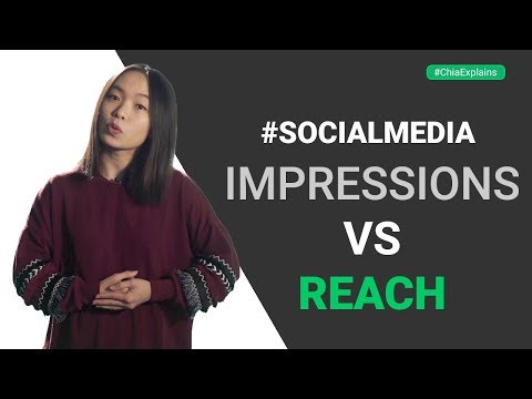 What are social media impressions and social media reach?