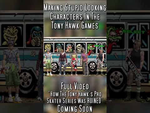 Making Stupid Looking Characters In The Tony Hawk Games #Short #TonyHawk #TonyHawksProSkater