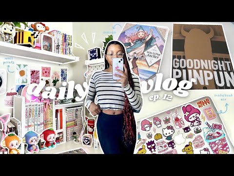 WEEKLY VLOG 🌸 : running errands, manga shopping, dying my hair, macbook decorating, unboxings