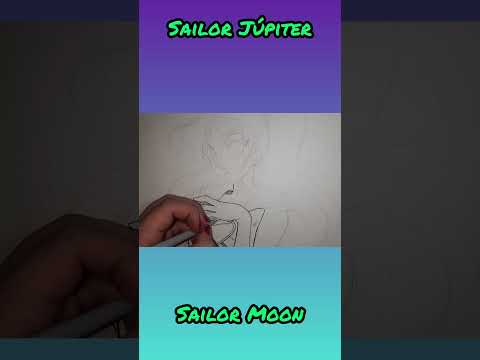 Dibujé a Sailor Júpiter #sailorjupiter #sailormoon #speedpaint #shortvideo