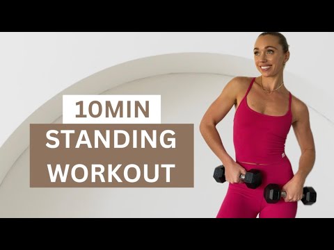 10 MIN STANDING WORKOUT || Using Weights (Full Body)