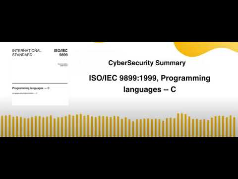 ISOIEC 98991999, Programming languages  C