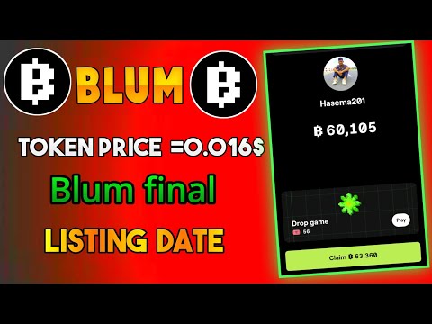 Blum Listing Date 31 December | Blum Good News | Blum Airdrop New Update|Blum Token Price Prediction