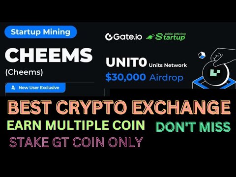 🔥$CHEEMS AIRDROP | 30000$ UNIT0(UNITS NETWORK) MINING REWARDS ON GATE.IO| DONT MISS THIS OPPORTUNITY