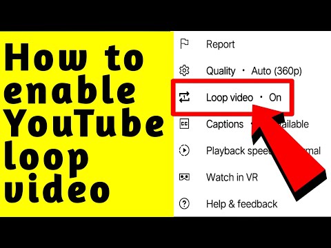 How to enable YouTube Loop video 2021