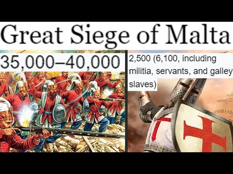 Medieval Christian Knights vs Ottoman Empire - Siege of Malta meme