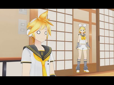 [MMD Talkloid] Len installs a virus on Rin's laptop