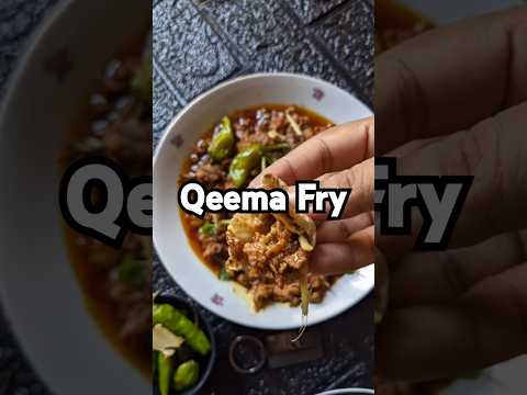 Qeema Fry || Quick Dinner Recipe || #short #dinnerrecipe