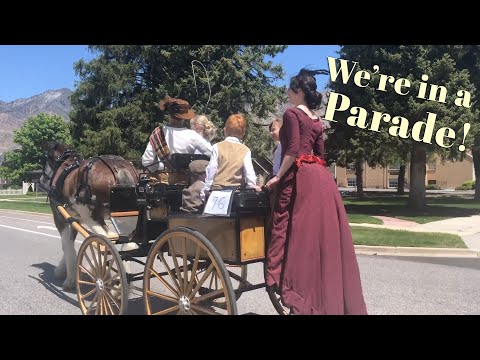 We're in a Horse and Wagon Parade!