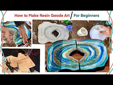 How To Make Resin Geode Art (Tips & Tricks) For Beginners | How to Make Geode Resin Piece Any Shape