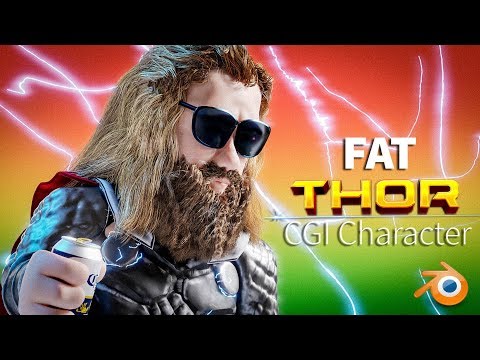 Avengers Fat Thor - CGI Character - 3D Timelapse 2 of 2