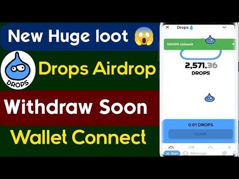 Drops Airdrop | Drops Telegram Bot | Drops listing date | Drops wallet Connect