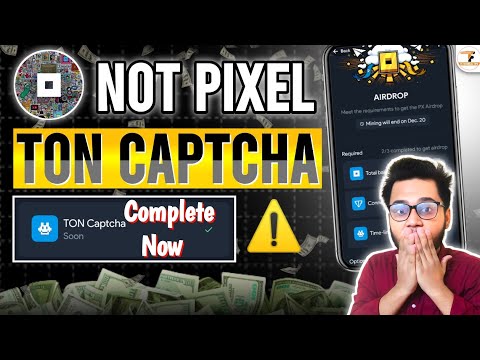 Not Pixel "Ton Captcha" সঠিক নিয়মে করুন |  Not Pixel Ton Captcha Completing Process | Not Pixel