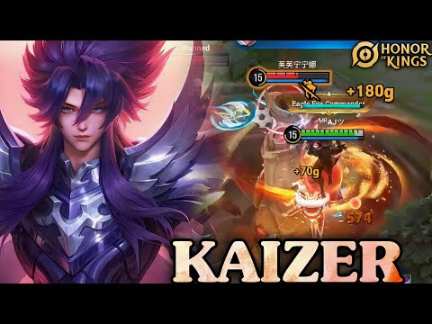 Honor of Kings Kaizer Jungle Best Build Full Gameplay Rank Master