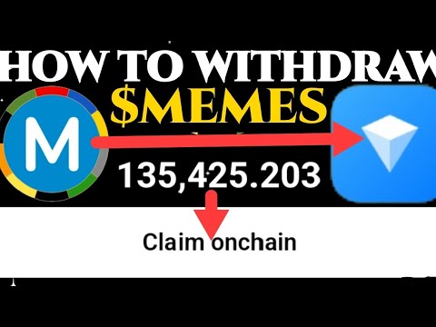 HOW TO WITHDRAW $MEMES TO TONKEEPER || A STEP BY STEP GUIDE || DO IT NOW