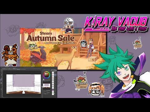 【Kiray Stream With VA】Let's Talk About Steam Autumn Sales While I'm Being Productive.